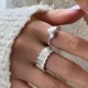 thumbnail image 5 of Anillo de Dedo Abierto con Irregular y Geométrico para Mujer, 5 of 6