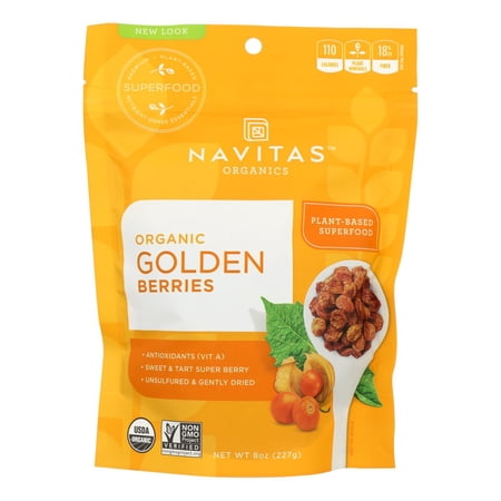Navitas Organic Goldenberries 8 oz (Pack of 4)