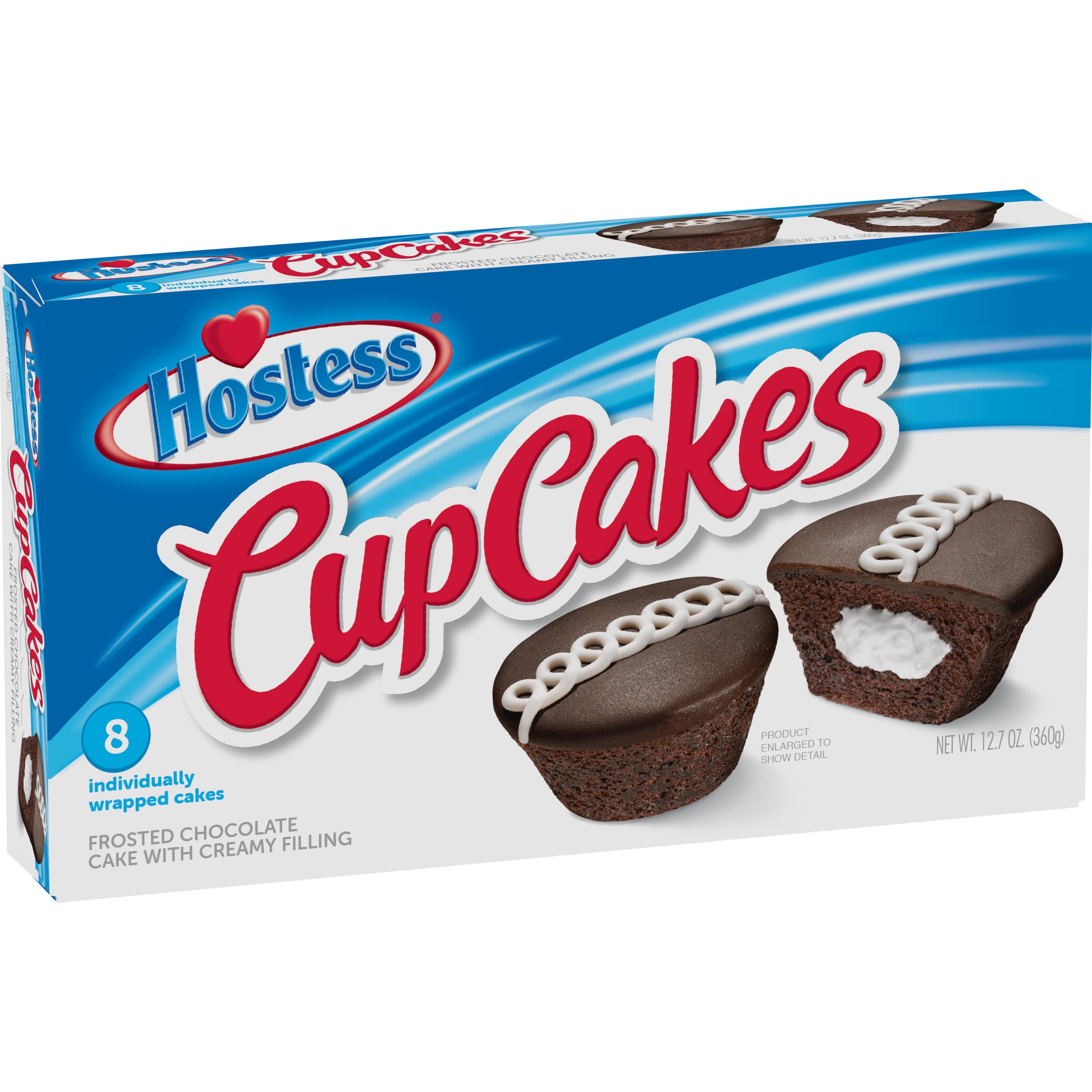 Hostess Chocolate Cup Cakes 8 Count 12 7 Oz Walmart Com Walmart Com