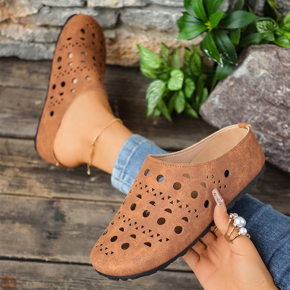 Spring Summer Sandals Women Wedge Closed Toe Slip-on Summer Casual Shoes Women's Fashionable Leisure Summer Solid Color Beach Sandals