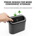 thumbnail image 2 of Car Clamshell Recycle Bin Trash Case Hanging Vehicle Garbage Dust Case Storage Box Black ABS Square Trash Case Car Automatic Rebound Cover Bin Car Interior Accessories, 2 of 9