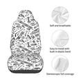 thumbnail image 4 of Wukai winter Ski Element Full Set Car Seat Covers with Soft Padding Universal Auto Front Seats Protector and Cushion Mat, 4 of 5