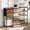 Rustic Brown, variant on BGTREND 5-Tier Shoe Rack with Wooden Top and 2 Fabric Drawers, 16-21Pairs Shoe Storage Organizer with Boots Storage, Wide Shoe Stand for Entryway Hallway Closet(37.4''L, Rustic Brown)