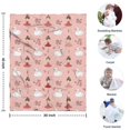 thumbnail image 4 of Pink Ballerina Swan Pattern Blanket,Comfortable Soft Flannel Throw Blanket,All Season,Warm Lightweight Blankets for Sofa Bed Couch Living Room Chair,30"x40", 4 of 4