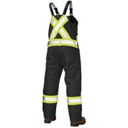 Tough Duck Hi-Vis Insulated Bib Overalls,Black S79821