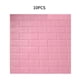 thumbnail image 1 of Papel tapiz 3D Etiqueta de pared de ladrillo Espuma TV Calcomanía de fondo Autoadhesivo Peel adhesivo, 10 piezas, Rosa sidaley HA002452-22, 1 of 6