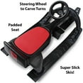 thumbnail image 4 of Flexible Flyer PT Blaster Plastic Steering Snow Ski Sled with Brakes and Seat, 4 of 7