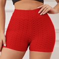 thumbnail image 2 of Audhol Yoga Shorts for Women Women Athletic Active Yoga Short Shorts Booty Shorts Mini Hot Pants Sport Leggings Activewear Workout Sweat Running Shorts with Pockets Women Workout Shorts Red XL, 2 of 6