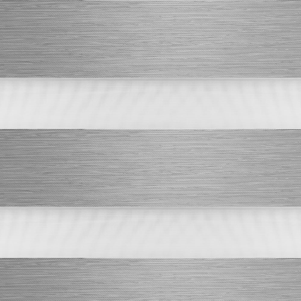 Lumi Blackout Cord-Free Zebra Blinds Fabric Roller 29" x72", Grey