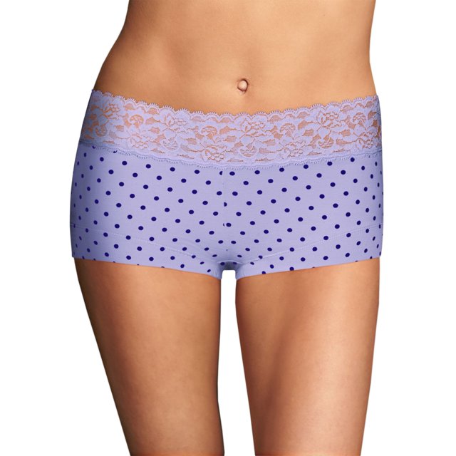 Maidenform Shorty en Coton pour Femmes avec Dentelle - Article à Succès, 9
