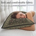 thumbnail image 5 of Sage Green Floral Boho Pillow Covers Queen, Ethnic Tribe Abstract Art Flower Soft Brushed Microfiber Breathable Throw Pillow Covers, Decorative Pillowcase with Zipper for Couch Sofa Bedroom 20"x30", 5 of 9