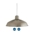 thumbnail image 4 of Metal Shade LED Collection Brushed Nickel Spun Metal Shade Farmhouse Pendant Light, 4 of 4