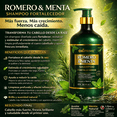 thumbnail image 2 of Shampoo y Acondicionador Rosemary Mint Oil 2 Piezas, 800 ml para Crecimiento Capilar, Fortalecimiento e Hidratación Profunda, Reduce Caída, Repara Daño, Controla Frizz y Aporta Brillo Intenso, 2 of 4