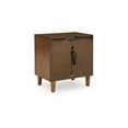 thumbnail image 4 of Benjara BM327968 Jeyn Nightstand - 2 Drawers - Traditional Dark Brown Solid Hardwood, 4 of 5