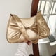 thumbnail image 1 of Bolso de axila para mujer, bolso de mano con nudo de lazo, bolso de mano elegante, bolso de compras (dorado), 1 of 9