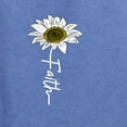 thumbnail image 6 of Wild Bobby, Faith Flower Script Inspirational/Christian Men Graphic Tee, Vintage Heather Blue, 4X-Large, 6 of 6