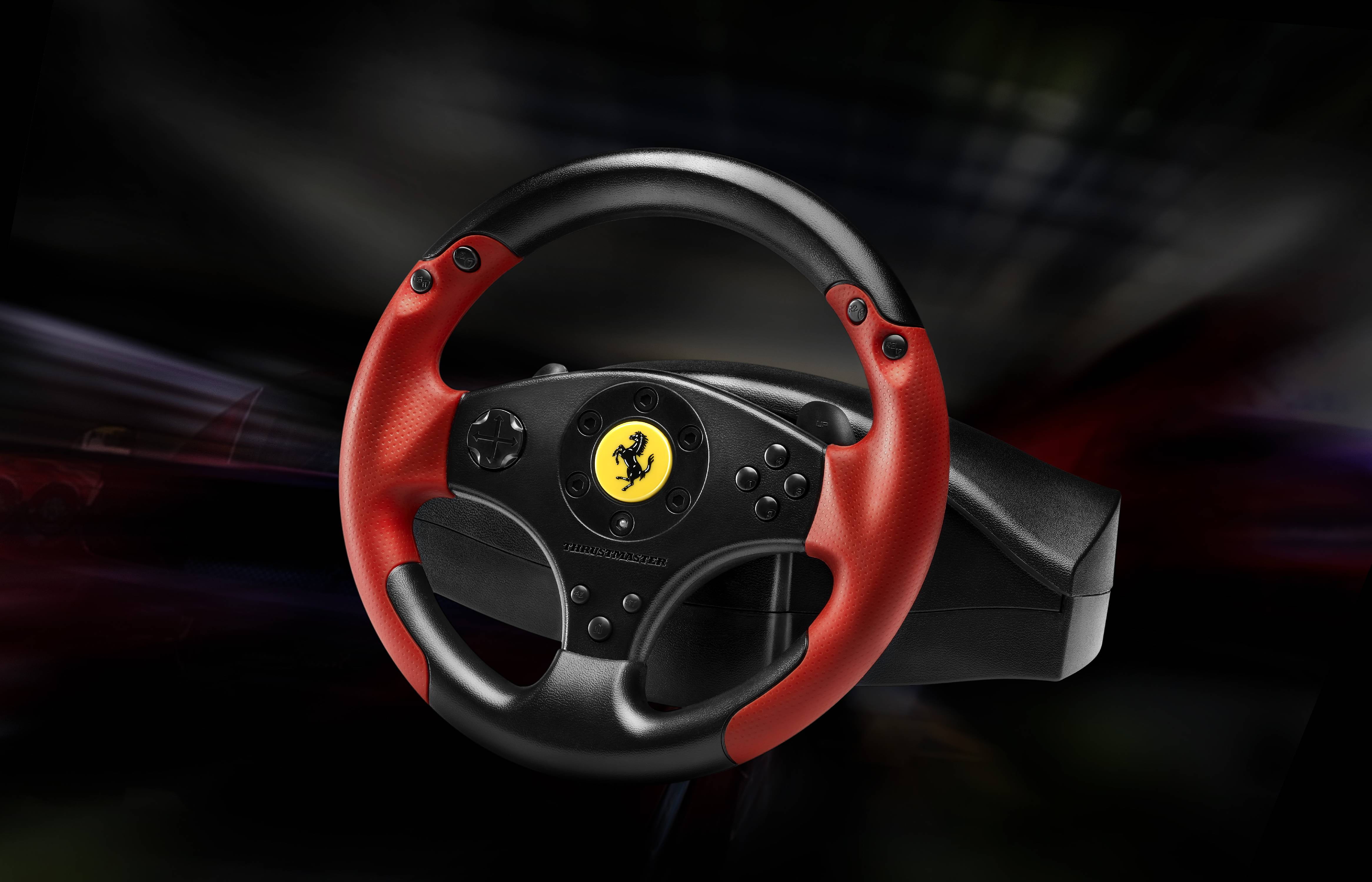 faglært Eller senere helvede Thrustmaster - Ferrari Red Legend Edition Racing Wheel for PC, PS3 -  Walmart.com