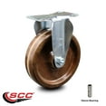 thumbnail image 2 of 5 Inch High Temp Phenolic Wheel Rigid Top Plate Caster Service Caster Brand, 2 of 2