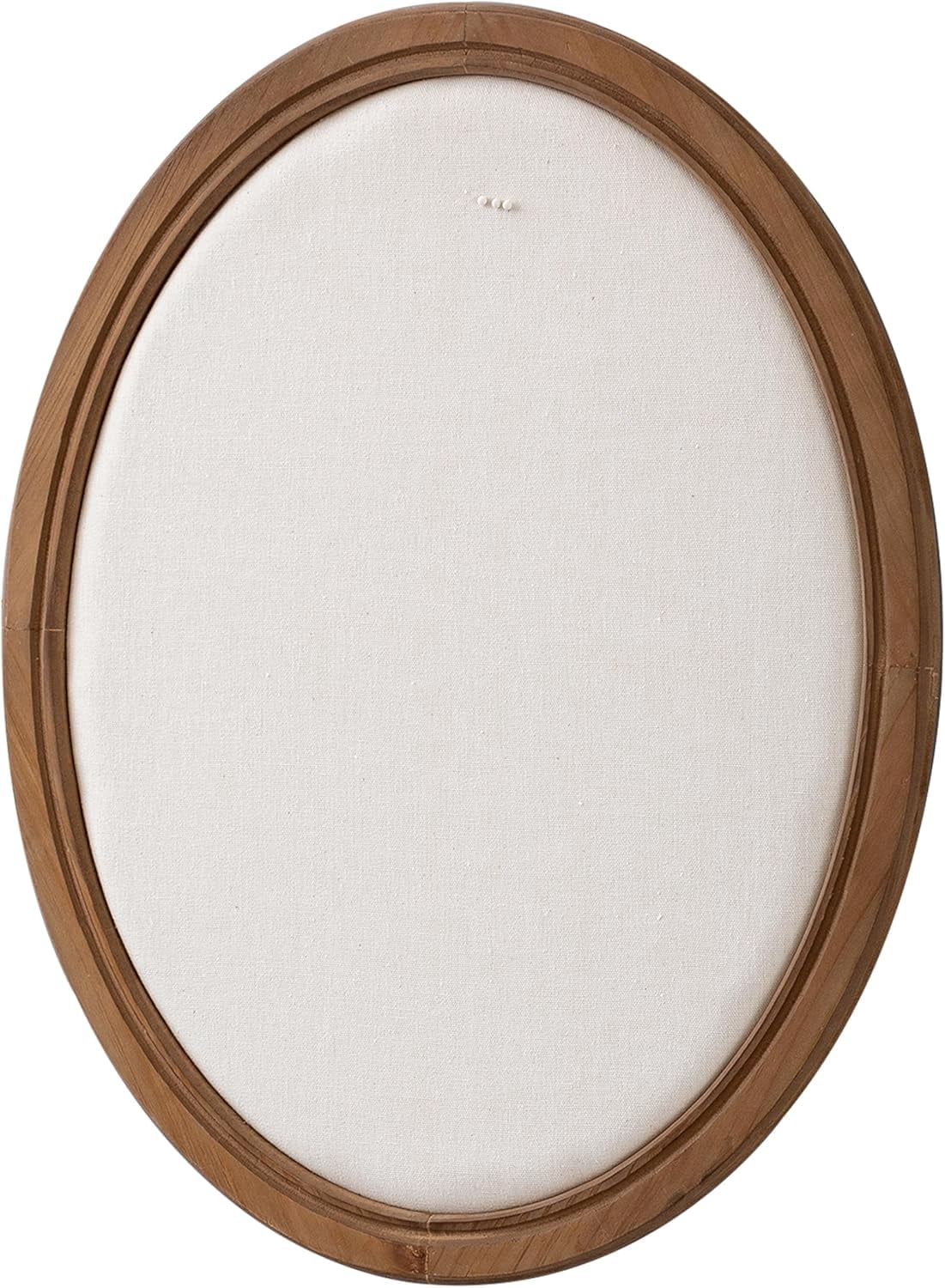 SOFE Oval Framed Linen Bulletin Board 21" x 17", Unique Fabric Pin Boards for Walls, Hanging Vision Board, Message Display Notice Memory Board for Office Home and School with Pins