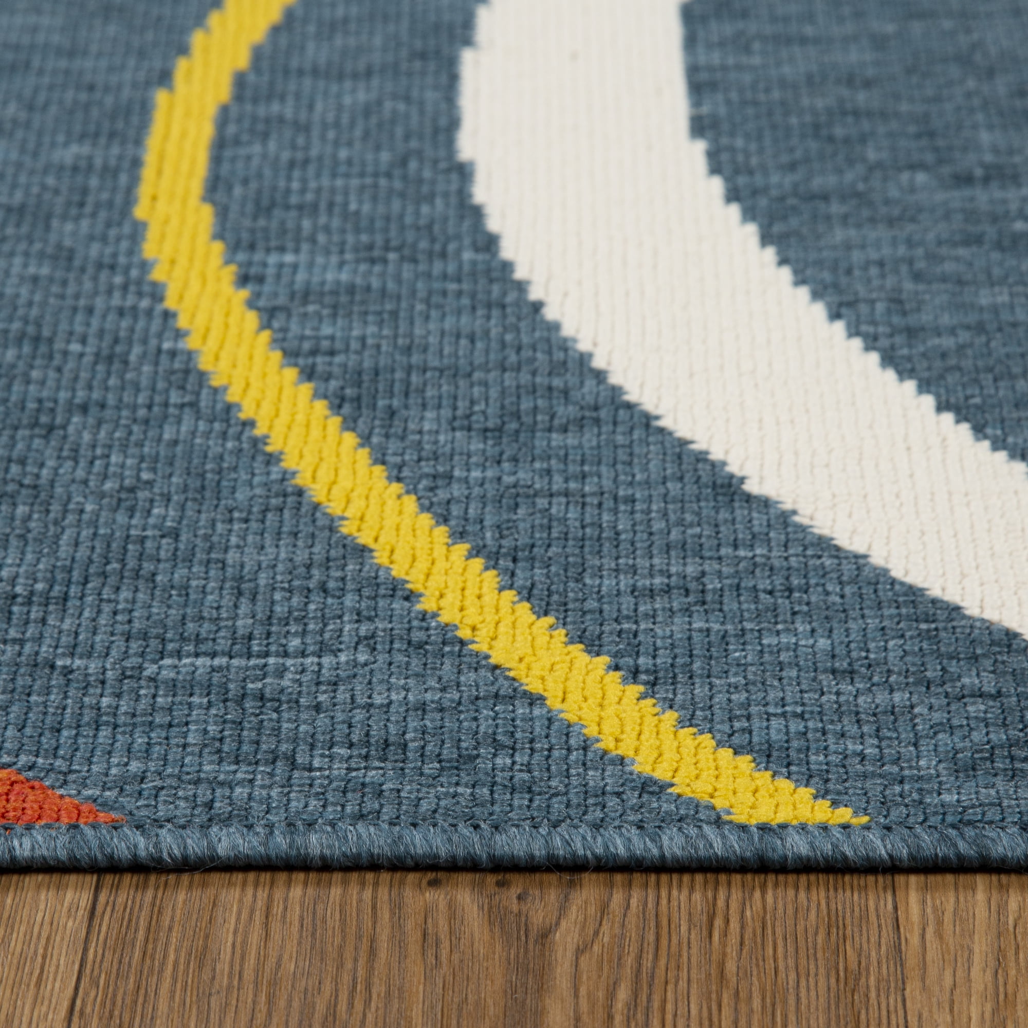 Ox Bay and Evette Rios Dora 2' x 3' Navy/Multi Abstract Indoor/Outdoor Area Rug