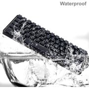 HK GAMING GK61 Mechanical Gaming Keyboard - 61 Keys Multi Color RGB Illuminated LED Backlit Wired Programmable for PC/Mac Gamer ( Gateron Optical Black , Prism Pink )