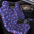 thumbnail image 2 of Uemuo Skull daisy purple Pattern Car Seat Covers for Front Seats Waterproof Seat Covers for Cars, Universal Auto Front Seats Protector Fits for Car-1, 2 of 6