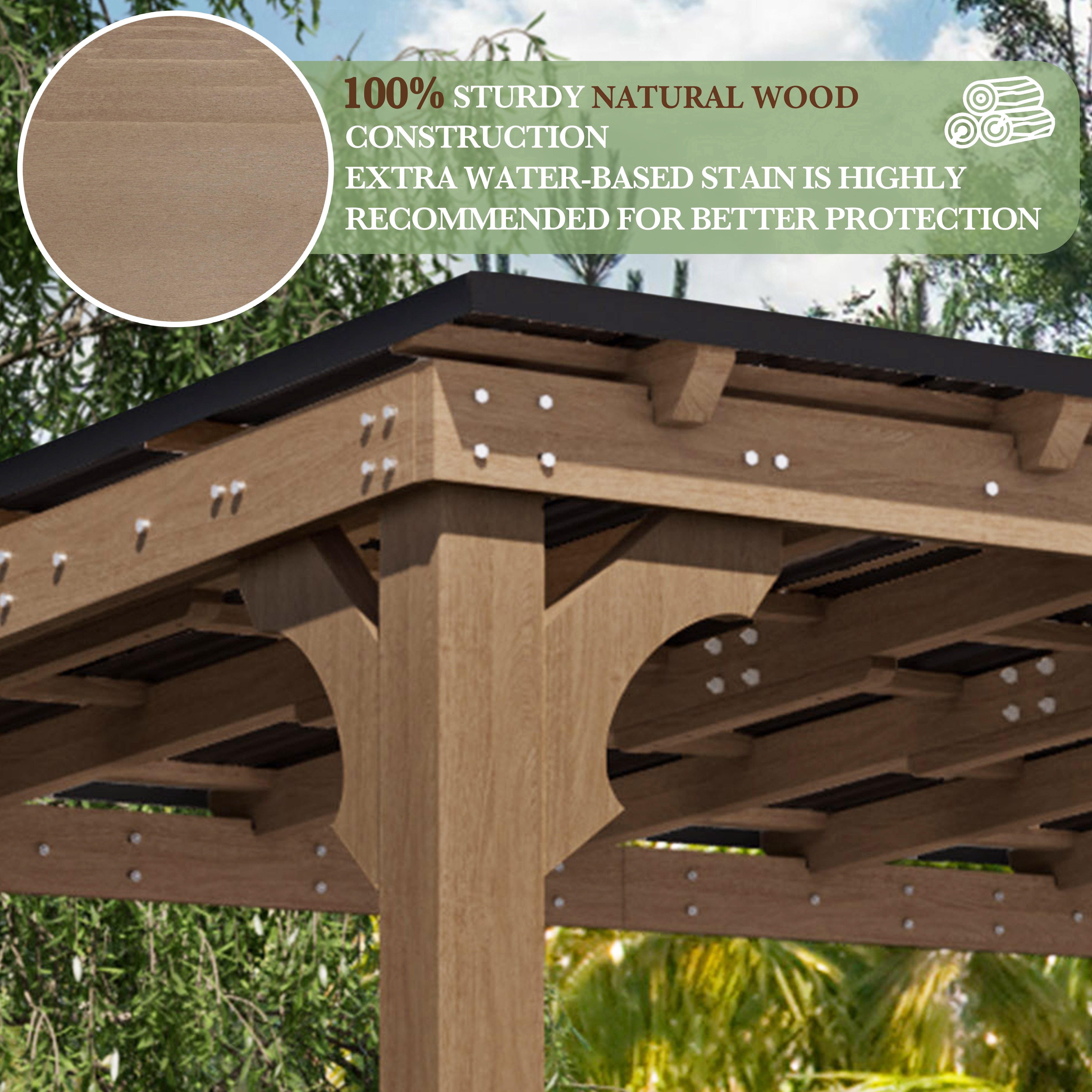 Veikous Wooden Grill Gazebo - Thumbnail 2