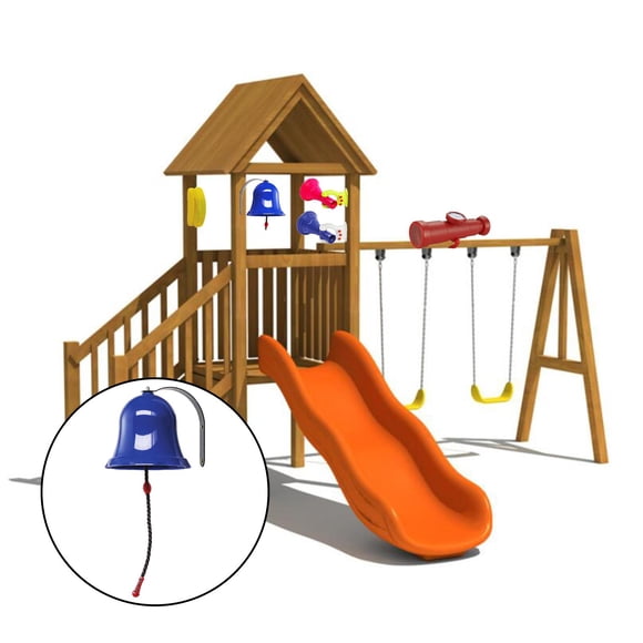 Juguetes campana columpio para patio de juegos perfecl accesorios piezas de repuesto Azul