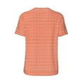 thumbnail image 2 of Daiia Orange Gingham Mens Baseball Jersey Button Down Shirts Short Sleeve Sports Uniforms-XX-Large, 2 of 9