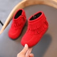 thumbnail image 3 of Otqutp Sneaker for Children Boots for Kids Baby Girls Boys Winter Fringe Tassel Ankle Boots Snow Boots Warm Shoes for 1 to 6Years, 3 of 6