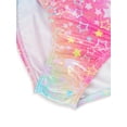 thumbnail image 3 of Girls Gymnastics Leotards Sleeveless U Shape Neck,Sparkly Dance Unitards with Shorts and Hair Rope for 3-12 Years girls, 3 of 7