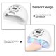 thumbnail image 3 of Nail Art Lamp 110w Led Lamp Nail Art Dryer Uv Lamp Professional Nail Art Lamp With 4 Timer Lcd Display, 3 of 4