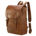 thumbnail image 1 of Mochila para portátil Montana West × Wrangler de cuero marrón, 1 of 6