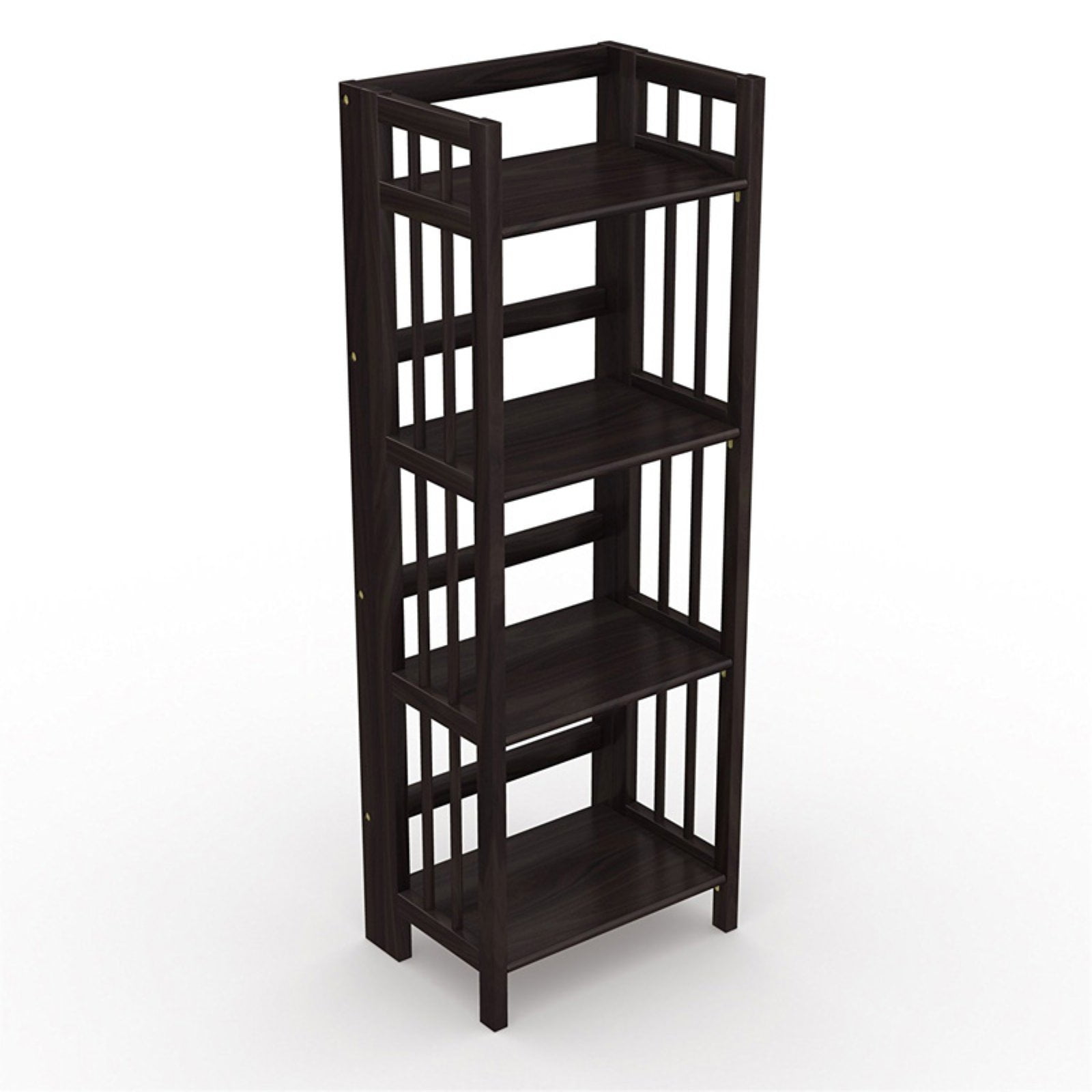 Stony-Edge FBC-16-NA No Assembly Folding Bookcase Natural Wood
