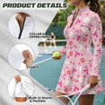 thumbnail image 7 of KEIAHUAN Pink Ribbon Dresses Women Golf Dress with Built in Shorts, 7 of 7