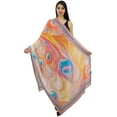 thumbnail image 4 of Phagun Scarf Wrap Floral Long Sarong Women Summer Shawl Scarves-Pure Silk, 4 of 7