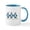 White/Blue Inside, variant on CafePress - Penguins Mugs - 11 oz Ceramic Mug - Novelty Coffee Tea Cup