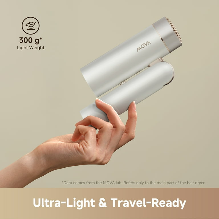MOVA Flip 10 High Speed Hair Dryer,1600W Wind Power,Light Weight