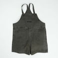 thumbnail image 3 of RYTAYY Children Boys Overall Shorts Solid Color Embroidered Printed Bib Shorts Denim Suspenders Durable Breathable 3-8 Years Trendy Romper, 3 of 8