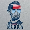 thumbnail image 2 of UGP Campus Apparel Abraham Lincoln Murica Basic Cotton T-Shirt - 2X-Large - Sport Grey, 2 of 7