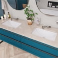 thumbnail image 3 of Pemberly Row White Ceramic 22"x15" Undermount Rectangular Bathroom Sink, 3 of 5