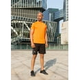 thumbnail image 5 of Baleaf Men's Quick Dry Short Sleeve T-Shirt Running Workout Shirts Navy Size S, 5 of 5