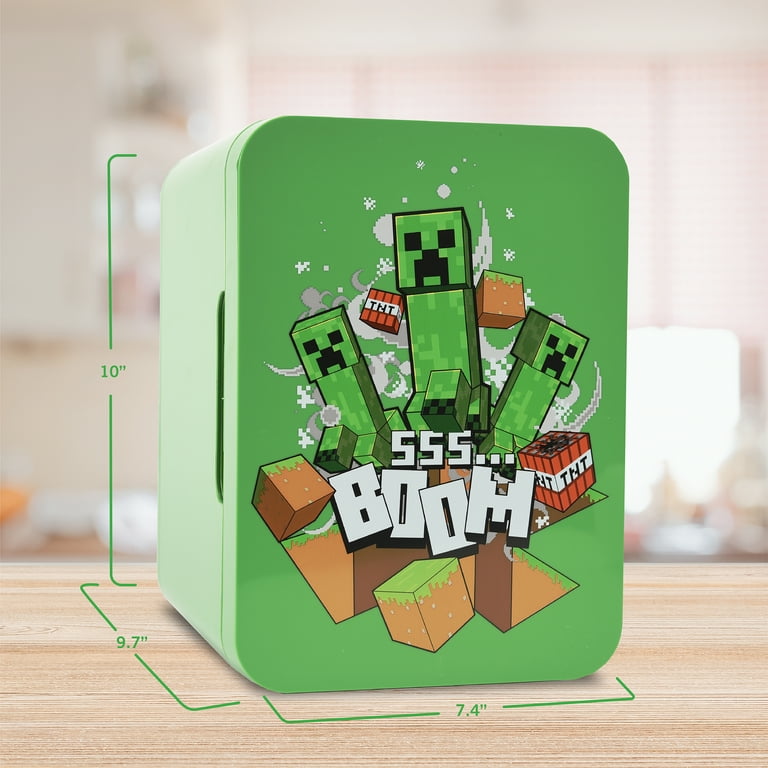 Minecraft Green Mobs 6 Can Mini Fridge Thermoelectric Cooler 4