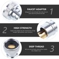 thumbnail image 4 of HLONK Adaptateur Robinet Évier à Tuyau pour Laveuse Portable Raccords Rapides 3/4, 4 of 6