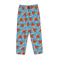 thumbnail image 4 of Naloa Cartoon Watermelon Print Women’s Ultra-Soft Comfy Pajama Lounge Pants with Pockets & Drawstring, 4 of 8
