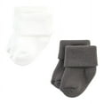 thumbnail image 3 of Hudson Baby Cotton Rich Newborn and Terry Socks, Neutral Tones, 0-6 Months, 3 of 8