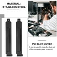 thumbnail image 3 of BESTOYARD 20Pcs Computer Case Slot Cover Black Pci L Blank Bracket for Pc Chassis, 3 of 5