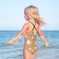 thumbnail image 5 of Girls' One-piece Swimsuit Cross Back Bathing Suit Beach Surfing Sizes 3T-10T Adorabledandelion Pattern, 5 of 9
