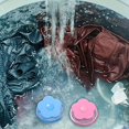 thumbnail image 2 of 3 Pieces Reusable Washing Machine Lint Catcher Home Washing Machine Wool Net Bag Hair Filter Net Bag Shampoo Hair Catcher (Blue) Color, Pink, Green, 2 of 4