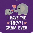 thumbnail image 4 of Inktastic Best Gram Ever Grandchild Boys or Girls Baby Bib, 4 of 4
